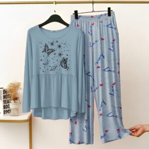 New Printed Night Suit With Trousers For Women 7