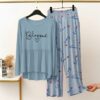 New Printed Night Suit With Trousers For Women - Image 13