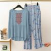 New Printed Night Suit With Trousers For Women - Image 9