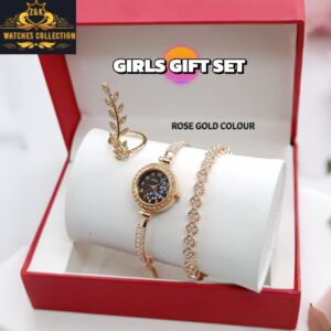GIRLS STONE UP DOWN ADDJASTABIL JEWELRY WATCH ⌚ 2
