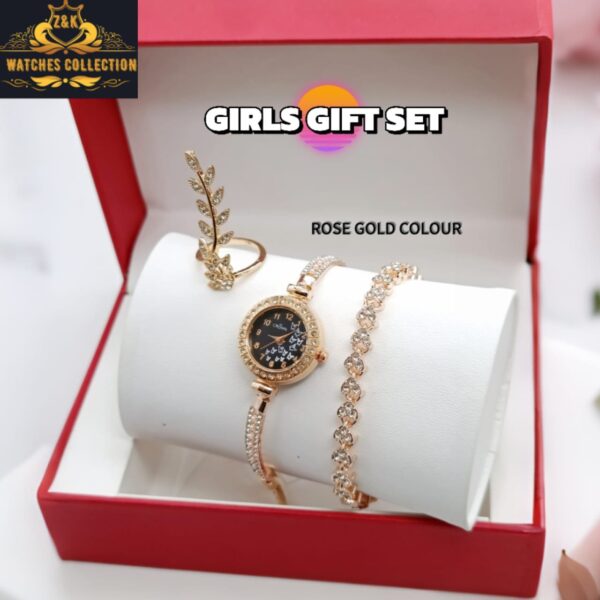 GIRLS STONE UP DOWN ADDJASTABIL JEWELRY WATCH ⌚ - Image 2