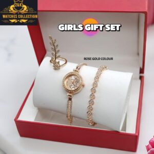 GIRLS STONE UP DOWN ADDJASTABIL JEWELRY WATCH ⌚ 3