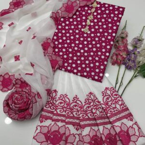Demanding Article | Stuff lawn Cotton | Digita printed Polka ✅ 4