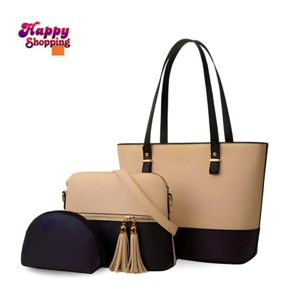 Restock on Huge Demand – High-Quality 3-Piece Shoulder Bag Set for Girls | Premium Artificial Leather | Rs. 2250 Only! - Image 6