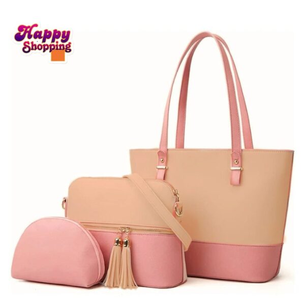 Restock on Huge Demand – High-Quality 3-Piece Shoulder Bag Set for Girls | Premium Artificial Leather | Rs. 2250 Only! - Image 5