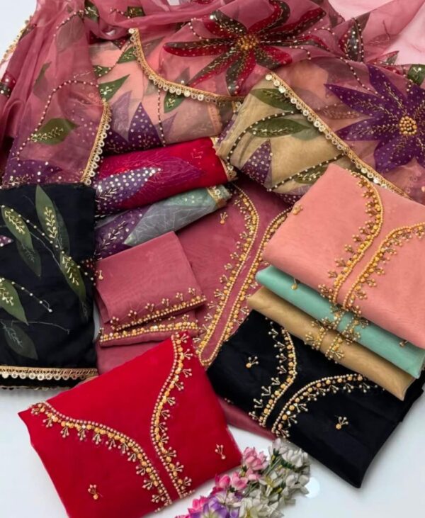 Heavy Handmade Paint Brush Eid Collection - Image 4