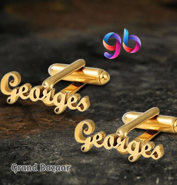 Custom Name Studs & Cufflinks – Make It Truly Yours - Image 6