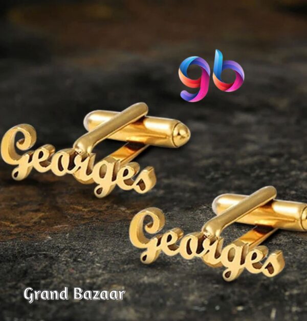 Custom Name Studs & Cufflinks – Make It Truly Yours - Image 5