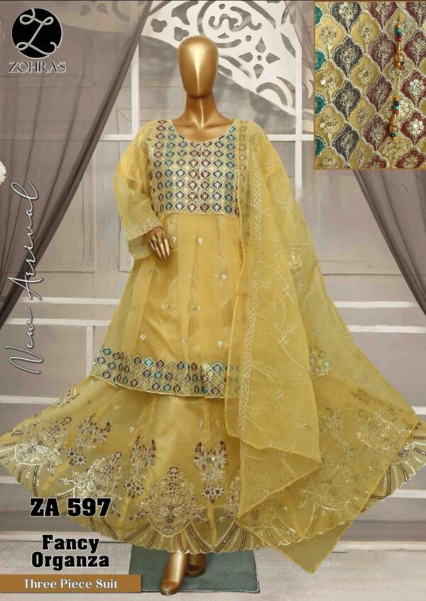 Elegant Fancy Lehenga 3-Piece Set – Premium Cotton for a Stunning Traditional Look - Image 3