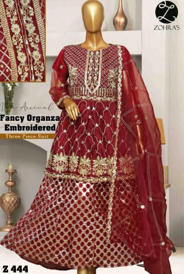 Elegant Fancy Lehenga 3-Piece Set – Premium Cotton for a Stunning Traditional Look - Image 2