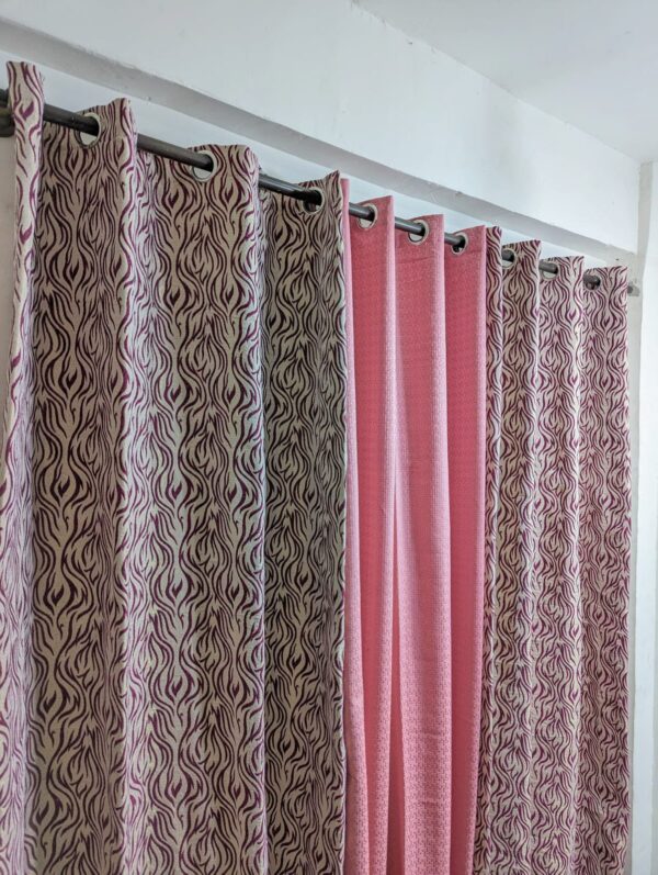 Stylish Velvet Jacquard Curtain Mashup – Elegant 3-Piece Set for Modern Spaces - Image 20