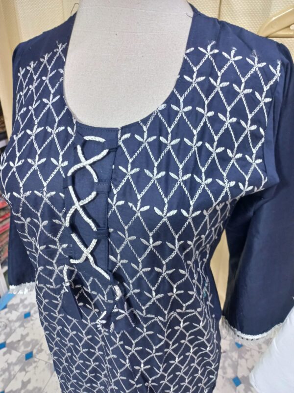 Elegant Chicken Kari Linen 2-Piece Suit – Durable Fabric, Perfect Fit at 1080 - Image 8