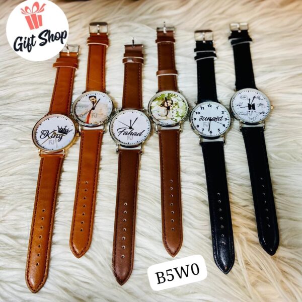 Personalized Picture Watch – Unique Gift in Brown & Black - Image 7