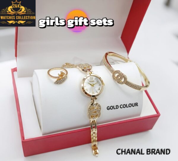 Chanel-Inspired Girls’ Diamond Stone Jewelry Gift Set – Elegant & Affordable - Image 4