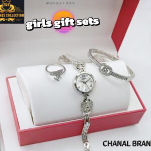 Chanel-Inspired Girls’ Diamond Stone Jewelry Gift Set – Elegant & Affordable