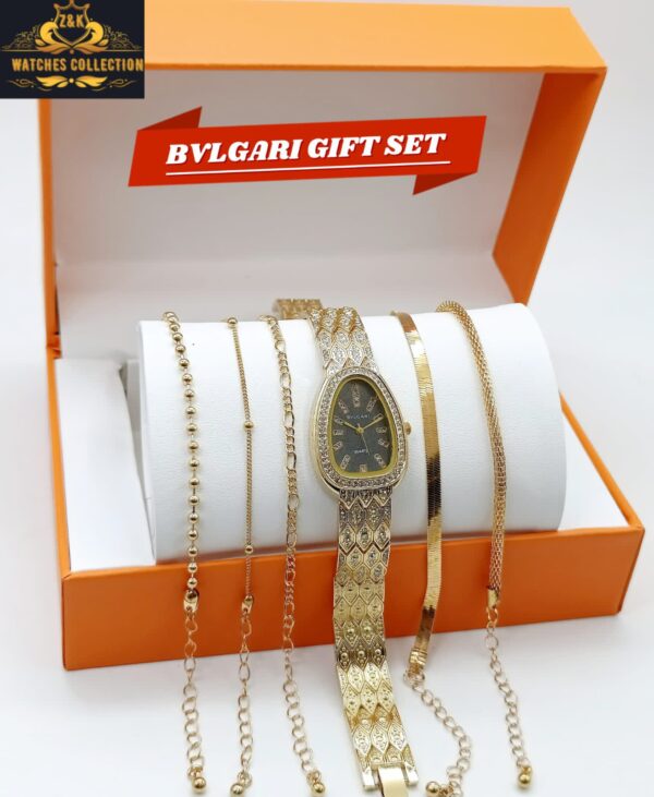 Z&K Bvlgari Girls’ Diamond Jewelry Watch Set – Elegant & Affordable - Image 3