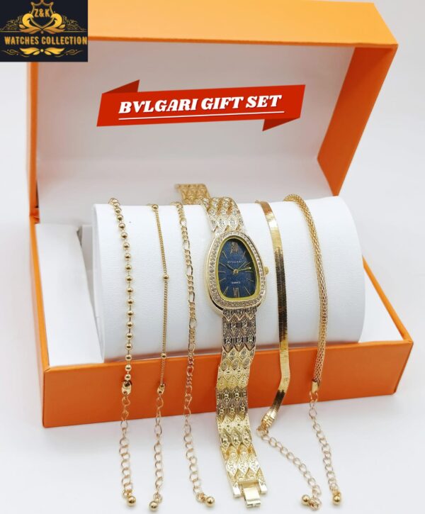 Z&K Bvlgari Girls’ Diamond Jewelry Watch Set – Elegant & Affordable - Image 5