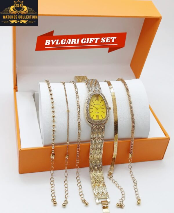 Z&K Bvlgari Girls’ Diamond Jewelry Watch Set – Elegant & Affordable - Image 2