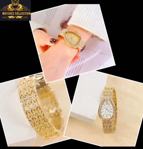 Z&K Bvlgari Girls’ Diamond Jewelry Watch Set – Elegant & Affordable