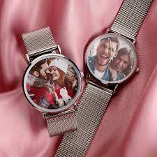 Personalized Picture Watch – Unique Gift in Brown & Black