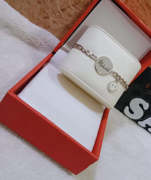 Customizable Silver-Plated Coin Bracelet – Personalized Style with Two Hanging Options