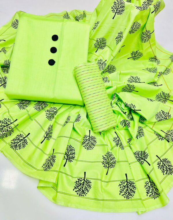 Fresh Summer Lawn 3-Piece Suit – Elegant Prints with Comfortable Plain Shirt - Image 7