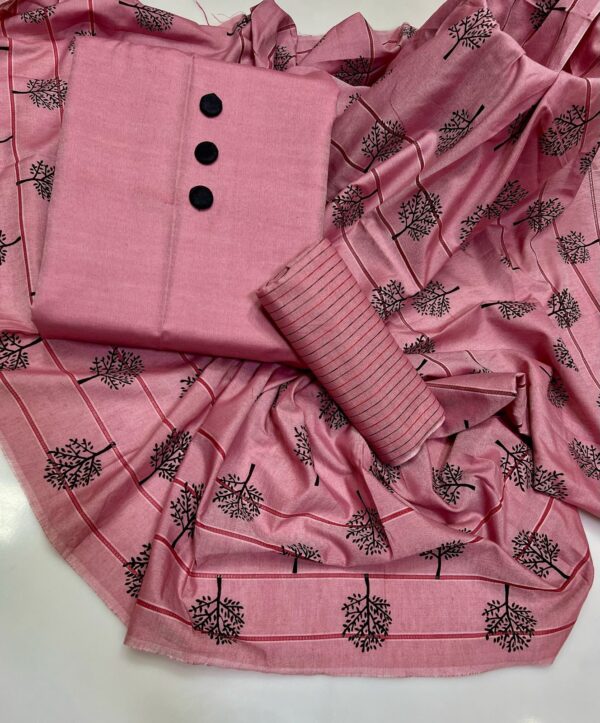 Fresh Summer Lawn 3-Piece Suit – Elegant Prints with Comfortable Plain Shirt - Image 3