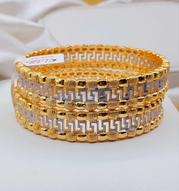 Stylish Gold-Plated Two-Piece Bangle Set – Elegant Looks at Just 750 - Image 3