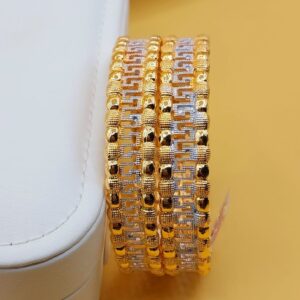Stylish Gold-Plated Two-Piece Bangle Set – Elegant Looks at Just 750