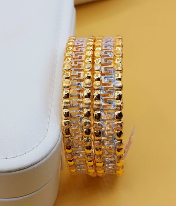 Stylish Gold-Plated Two-Piece Bangle Set – Elegant Looks at Just 750