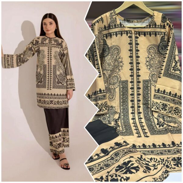 Eid Special Stitched 2-Piece Dress – Pure Swiss Lawn Digital Print Now at 2450 - Image 12