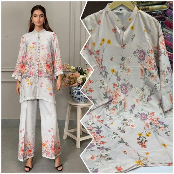 Eid Special Stitched 2-Piece Dress – Pure Swiss Lawn Digital Print Now at 2450 - Image 5