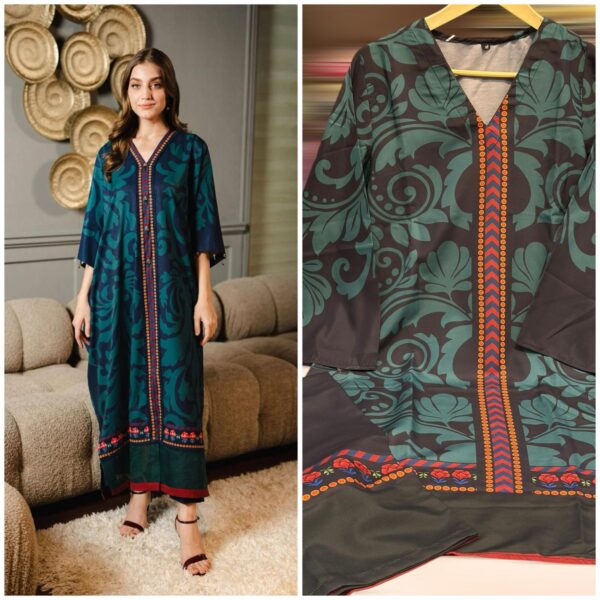 Eid Special Stitched 2-Piece Dress – Pure Swiss Lawn Digital Print Now at 2450 - Image 11
