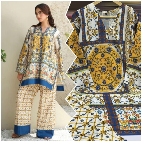 Eid Special Stitched 2-Piece Dress – Pure Swiss Lawn Digital Print Now at 2450 - Image 6
