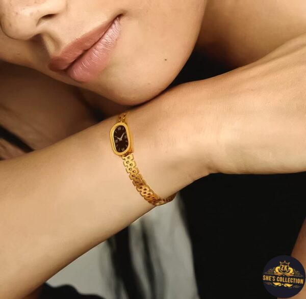 Stylish Fancy Branded Watch-Style Bangle – Original Stainless Steel - Image 4