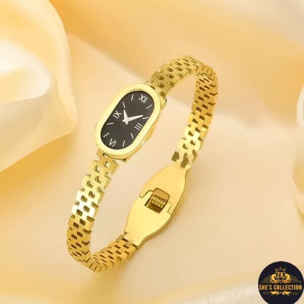 Stylish Fancy Branded Watch-Style Bangle – Original Stainless Steel - Image 3