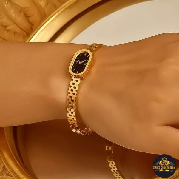 Stylish Fancy Branded Watch-Style Bangle – Original Stainless Steel - Image 2