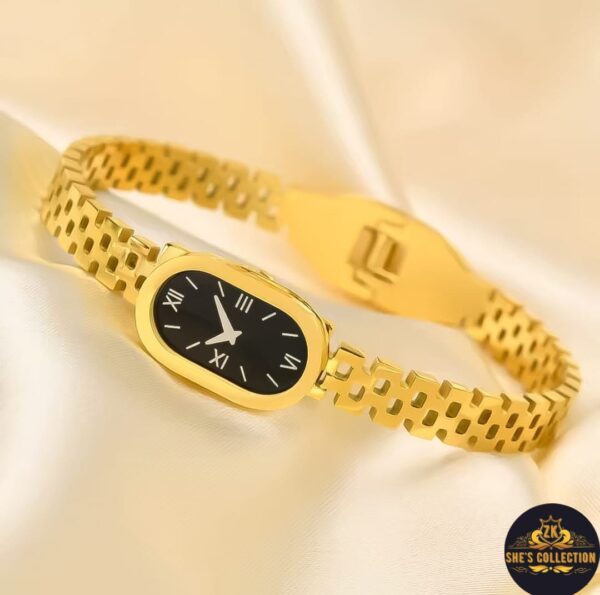 Stylish Fancy Branded Watch-Style Bangle – Original Stainless Steel