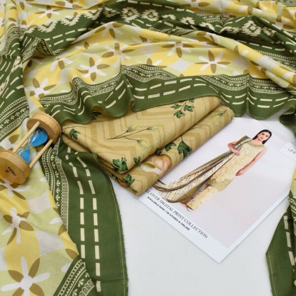 Sapphire x Bareeze Digital Lawn – Exclusive 3PC Elegance - Image 2