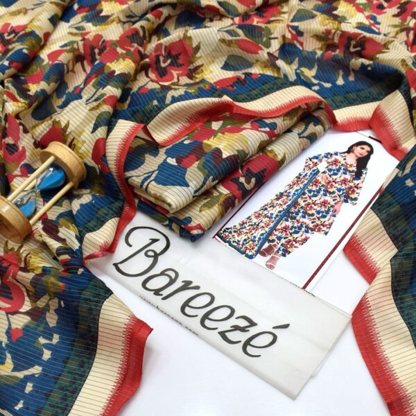 Sapphire x Bareeze Digital Lawn – Exclusive 3PC Elegance - Image 3