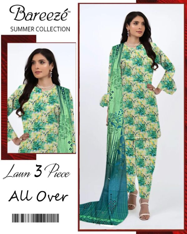 Sapphire x Bareeze Digital Lawn – Exclusive 3PC Elegance - Image 18