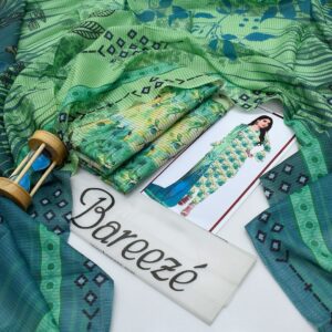 Sapphire x Bareeze Digital Lawn – Exclusive 3PC Elegance