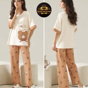 Sleep in Style with Our Printed Jersey Night Suit Collection