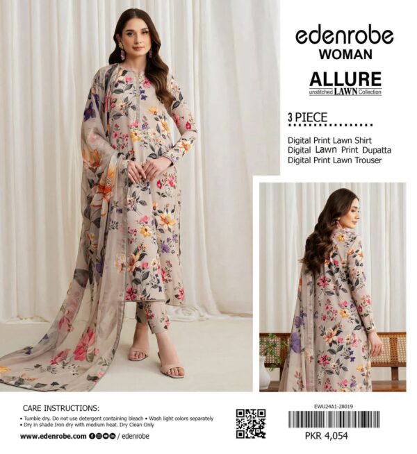 Fresh EdenRobe 2025 Summer Lawn Collection – Vibrant Digital Prints - Image 9