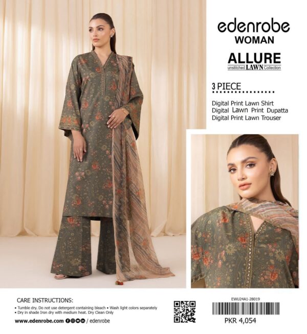 Fresh EdenRobe 2025 Summer Lawn Collection – Vibrant Digital Prints - Image 3