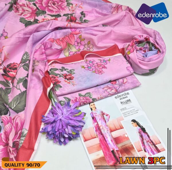Fresh EdenRobe 2025 Summer Lawn Collection – Vibrant Digital Prints - Image 2