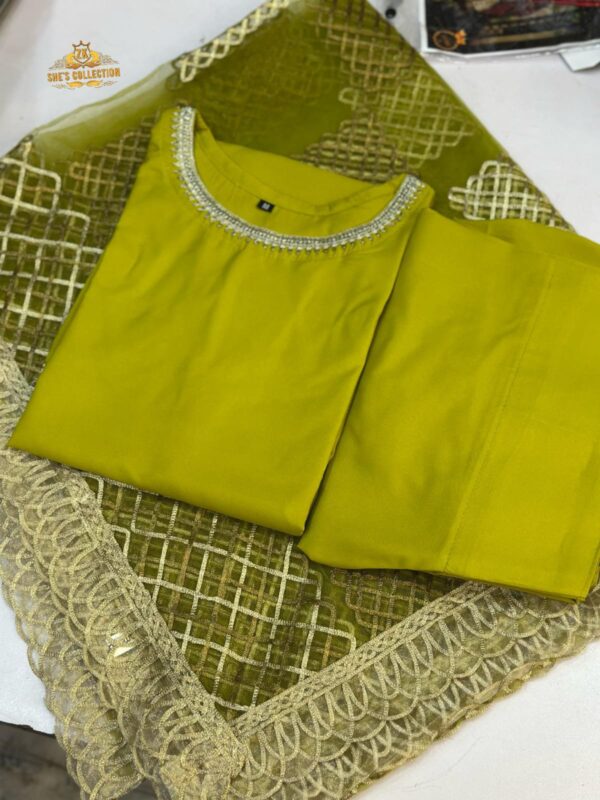 Elegant Silk Ensemble with Intricate Embroidery – Limited Edition - Image 6