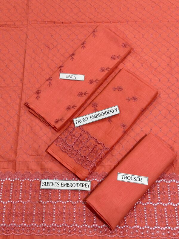 Bareeze Pure Lawn 2PC – Summer Elegance in Chicken Kari Embroidery - Image 8