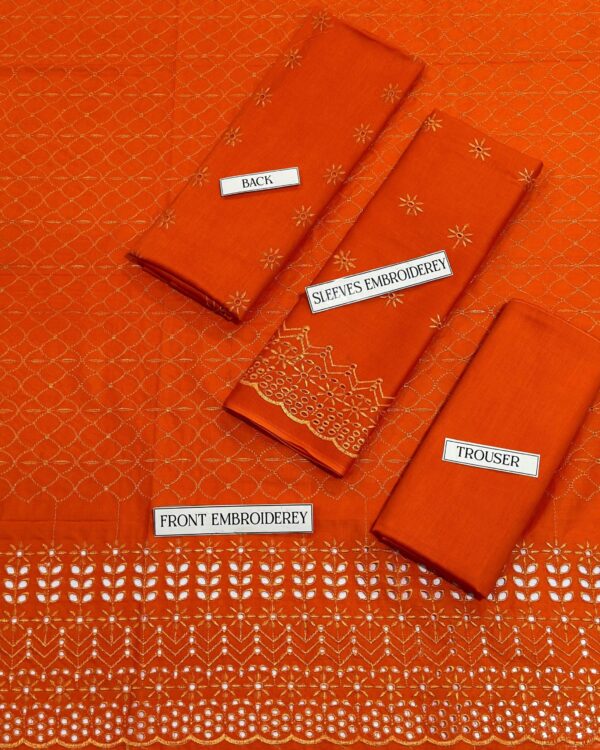 Bareeze Pure Lawn 2PC – Summer Elegance in Chicken Kari Embroidery - Image 9
