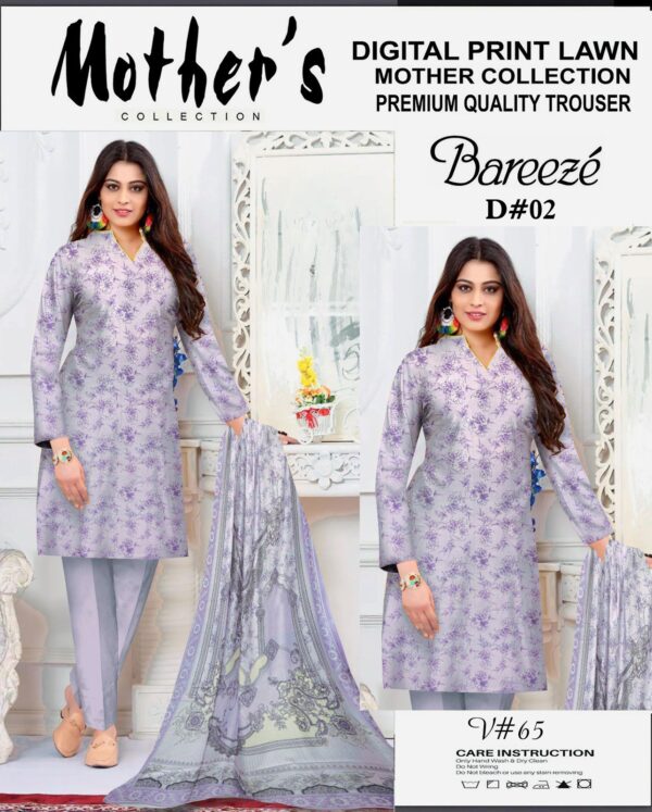 Timeless Digital Elegance – Airjet Lawn 3-Piece Mother Collection - Image 2